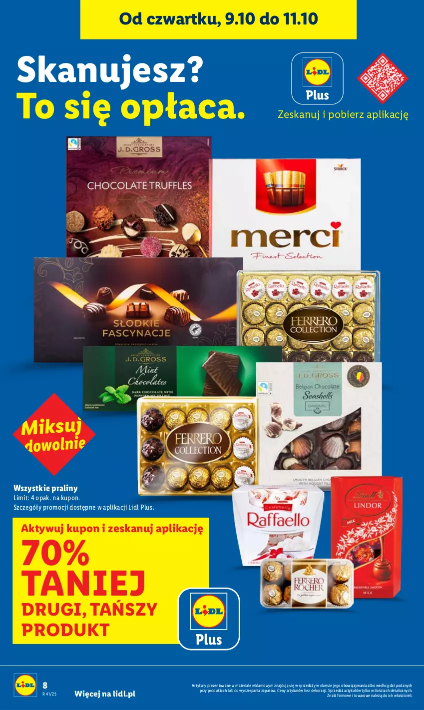 Gazetka promocyjna Lidl - GAZETKA - ważna 09.10 do 11.10.2025 - strona 8 - produkty: Praliny