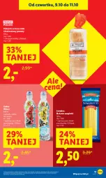 Gazetka promocyjna Lidl - GAZETKA - Gazetka - ważna od 11.10 do 11.10.2025 - strona 13 - produkty: Makaron, Ser, Spaghetti, Chleb tostowy, Kubuś, Chleb