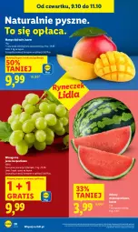 Gazetka promocyjna Lidl - GAZETKA - Gazetka - ważna od 11.10 do 11.10.2025 - strona 26 - produkty: Gra, Winogrona, Arbuz, Wino, Mango