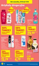 Gazetka promocyjna Lidl - GAZETKA - Gazetka - ważna od 11.10 do 11.10.2025 - strona 54 - produkty: Malizia, Płyn do kąpieli, Elseve, Corega, Rexona, Aquafresh, Balsam do ciała, Wkładki, Antyperspirant, Sensodyne