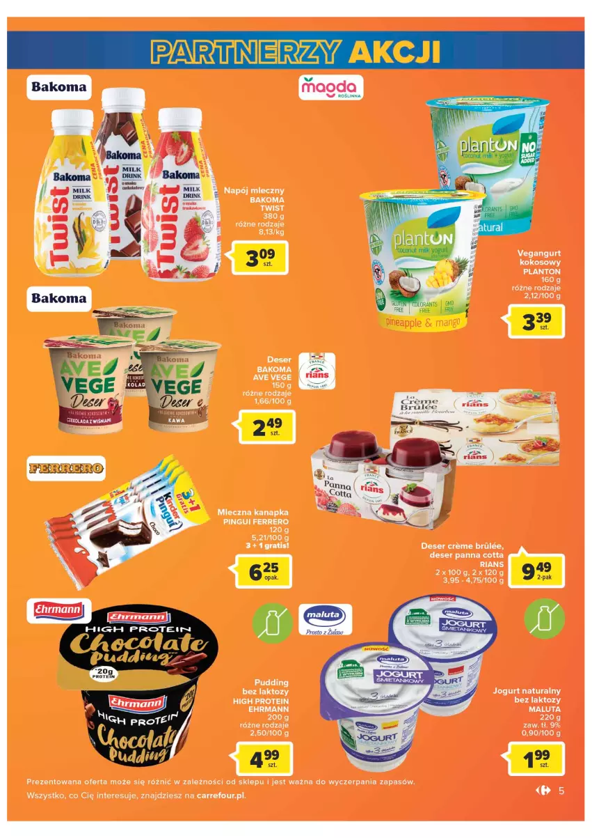 Gazetka promocyjna Carrefour - Gazetka Market - ważna 08.02 do 28.02.2022 - strona 5 - produkty: Bakoma