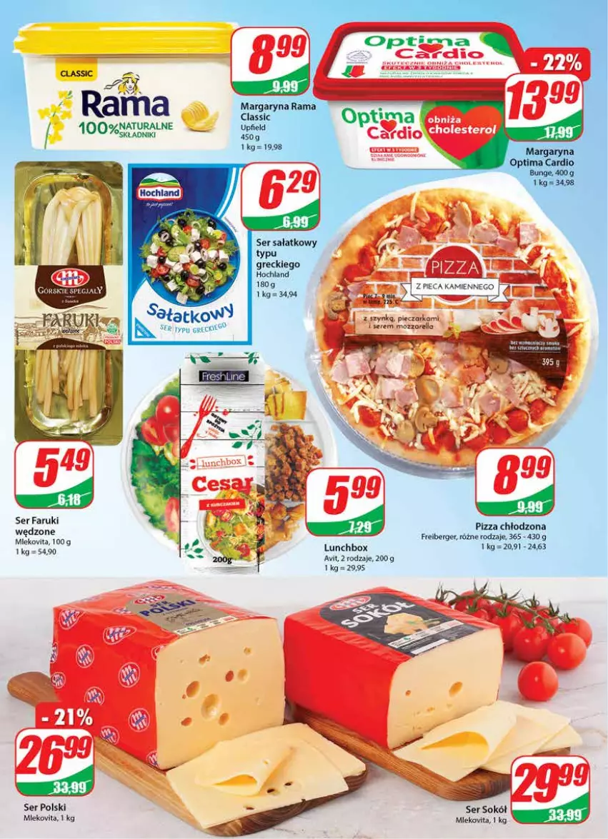 Gazetka promocyjna Dino - Gazetka - ważna 05.10 do 11.10.2022 - strona 14 - produkty: Fa, Mleko, Mlekovita, Piec, Pieczarka, Pizza, Sałat, Ser, Sok, Sokół