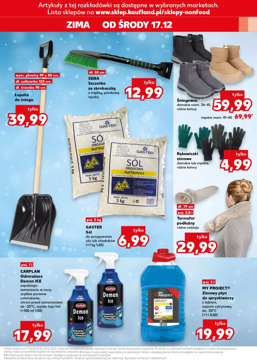 Gazetka promocyjna Kaufland - Kaufland - ważna 17.12 do 23.12.2025 - strona 15 - produkty: Chodnik, Sól, Szczotka, Top