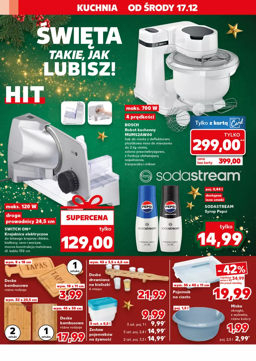 Gazetka promocyjna Kaufland - Kaufland - ważna 17.12 do 23.12.2025 - strona 8 - produkty: Bosch, Chleb, Kuchnia, Mikser, Miska, Pojemnik, Pojemnik na ciasto, Ser, Trzepaczka
