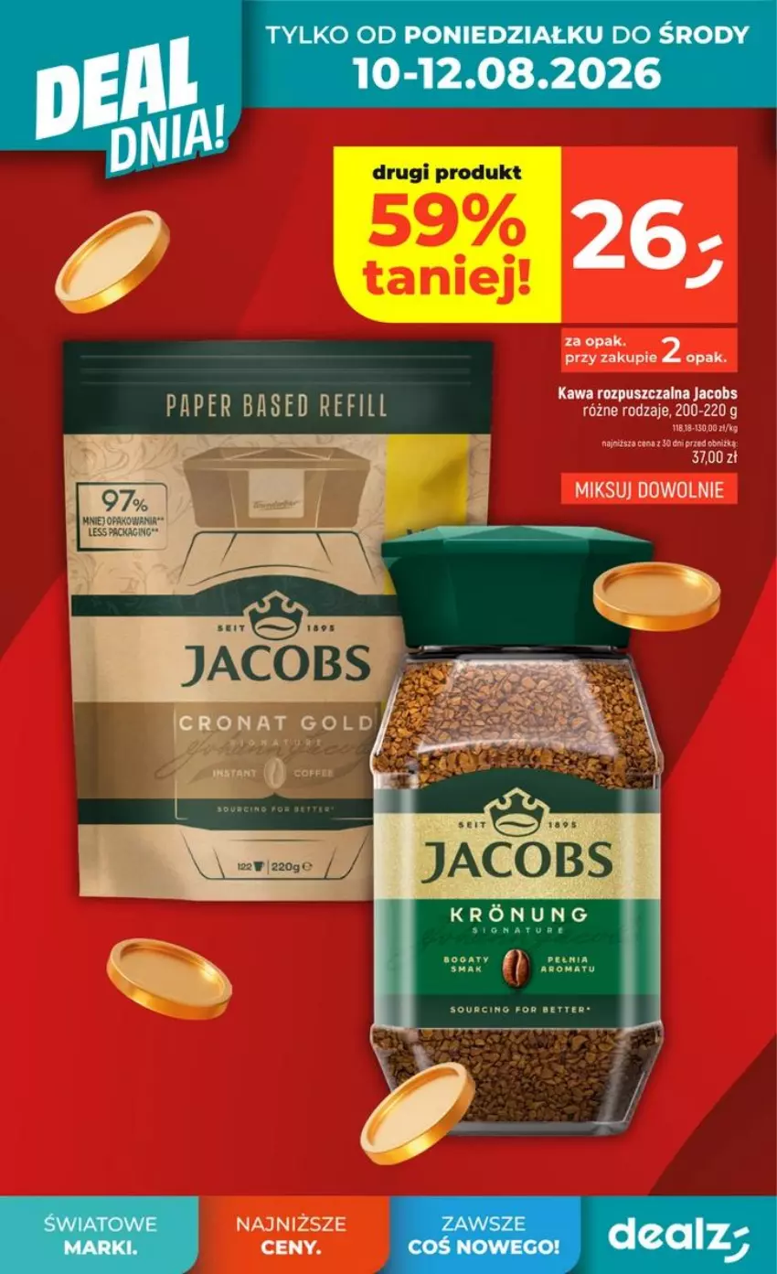 Gazetka promocyjna Dealz - DEAL DNIA - ważna 06.08 do 08.08.2026 - strona 4 - produkty: Jacobs