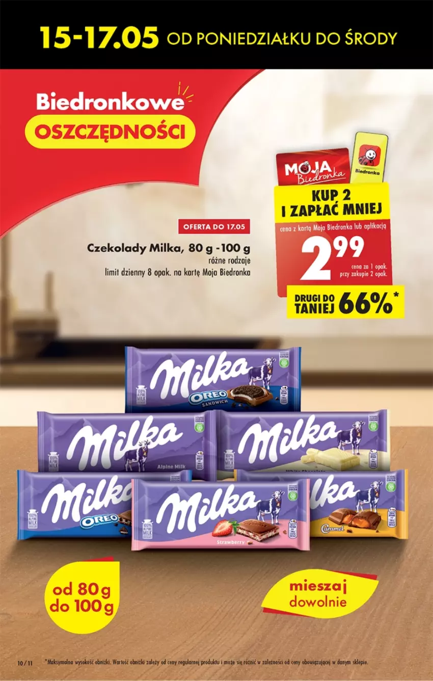 Gazetka promocyjna Biedronka - od Poniedziałku - ważna 15.05 do 20.05.2023 - strona 10 - produkty: Milka, Sok