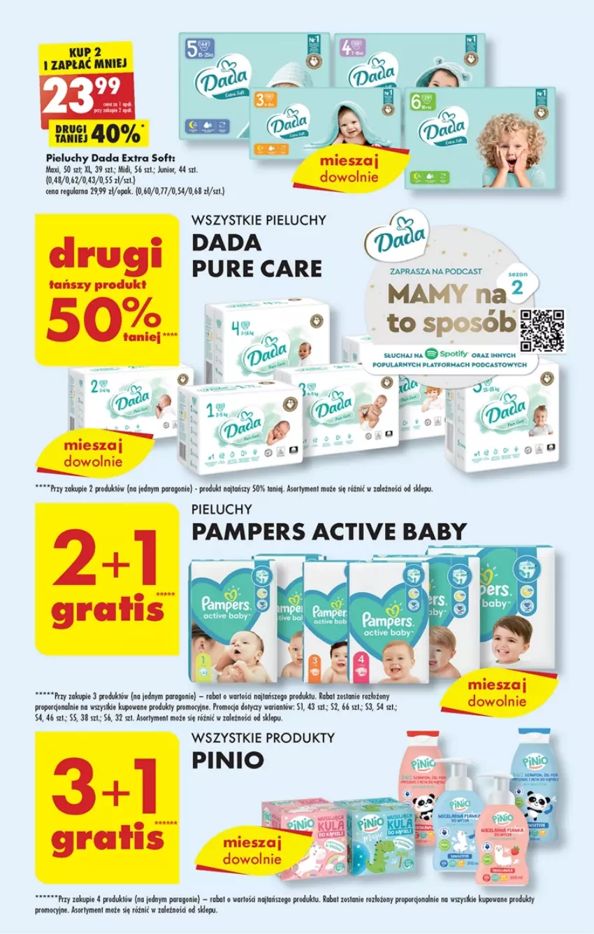 Gazetka promocyjna Biedronka - od Poniedziałku - ważna 15.05 do 20.05.2023 - strona 39 - produkty: Dada, Fa, Pampers, Pieluchy, Por, Pur, Ser