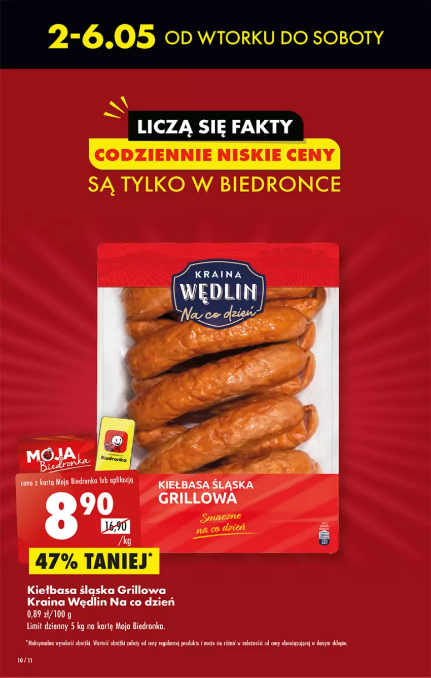 Gazetka promocyjna Biedronka - ważna 01.05 do 06.05.2023 - strona 10 - produkty: Grill, Kiełbasa, Kiełbasa śląska