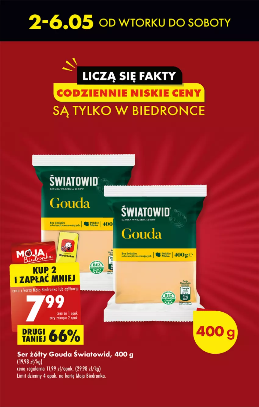 Gazetka promocyjna Biedronka - ważna 01.05 do 06.05.2023 - strona 11 - produkty: Gouda, Ser