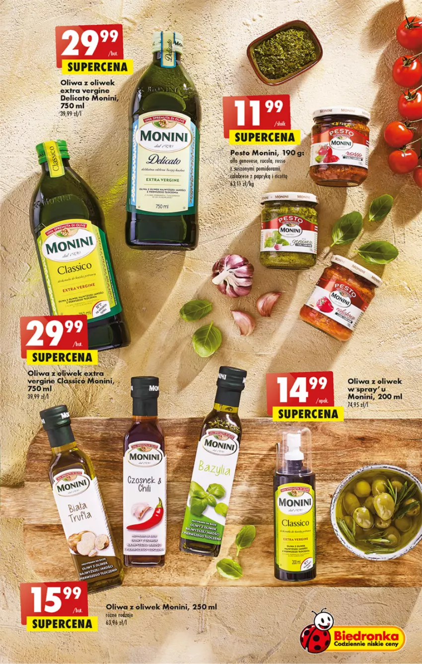 Gazetka promocyjna Biedronka - ważna 01.05 do 06.05.2023 - strona 39 - produkty: Fa, Gin, Gra, Monini, Oliwa, Oliwa z oliwek, Pesto