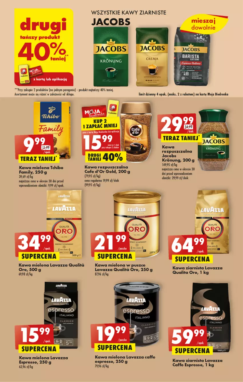 Gazetka promocyjna Biedronka - ważna 01.05 do 06.05.2023 - strona 47 - produkty: Fa, Jacobs, Kawa, Kawa mielona, Kawa rozpuszczalna, Kawa ziarnista, Lavazza, LG, Ser, Sok, Stock, Tchibo, Tera