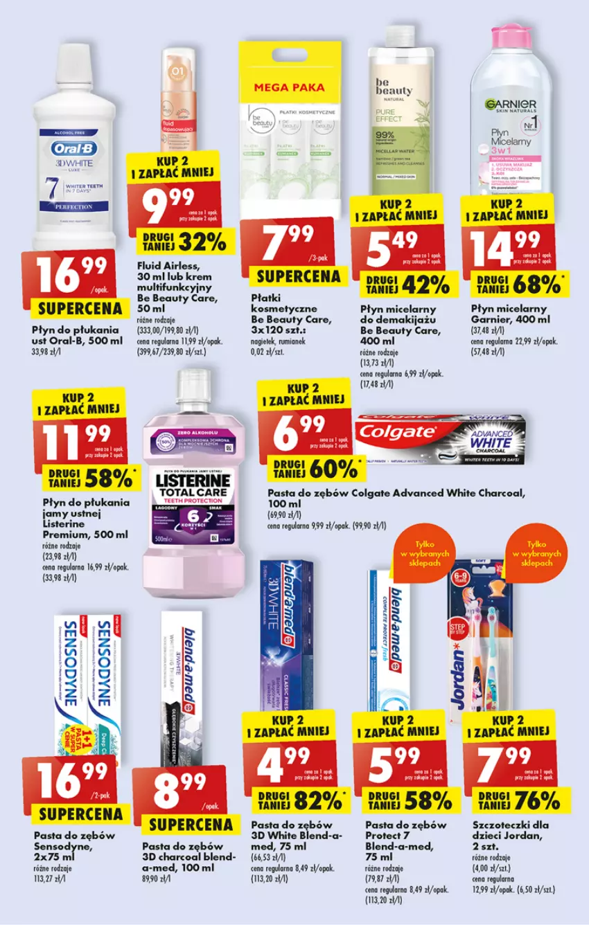 Gazetka promocyjna Biedronka - ważna 01.05 do 06.05.2023 - strona 59 - produkty: Be Be, Blend-a-Med, Colgate, Dzieci, Fa, Garnier, LG, Listerine, Makijaż, Pasta do zębów, Płatki kosmetyczne, Płyn do płukania, Płyn do płukania jamy ustnej, Płyn micelarny, Sensodyne