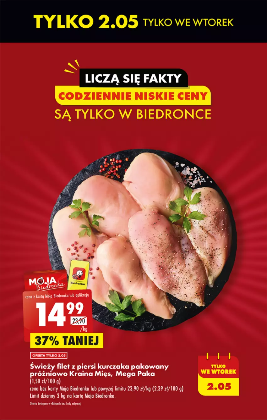 Gazetka promocyjna Biedronka - ważna 01.05 do 06.05.2023 - strona 7 - produkty: Fa, Filet z piersi kurczaka, Kurczak, Lody