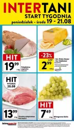 Gazetka promocyjna Intermarche - Gazetka - ważna od 21.08 do 21.08.2024 - strona 1 - produkty: Polędwica, Ser, Złoty Mazur, Szynka wieprzowa, Sejdamer, Szynka, Wino