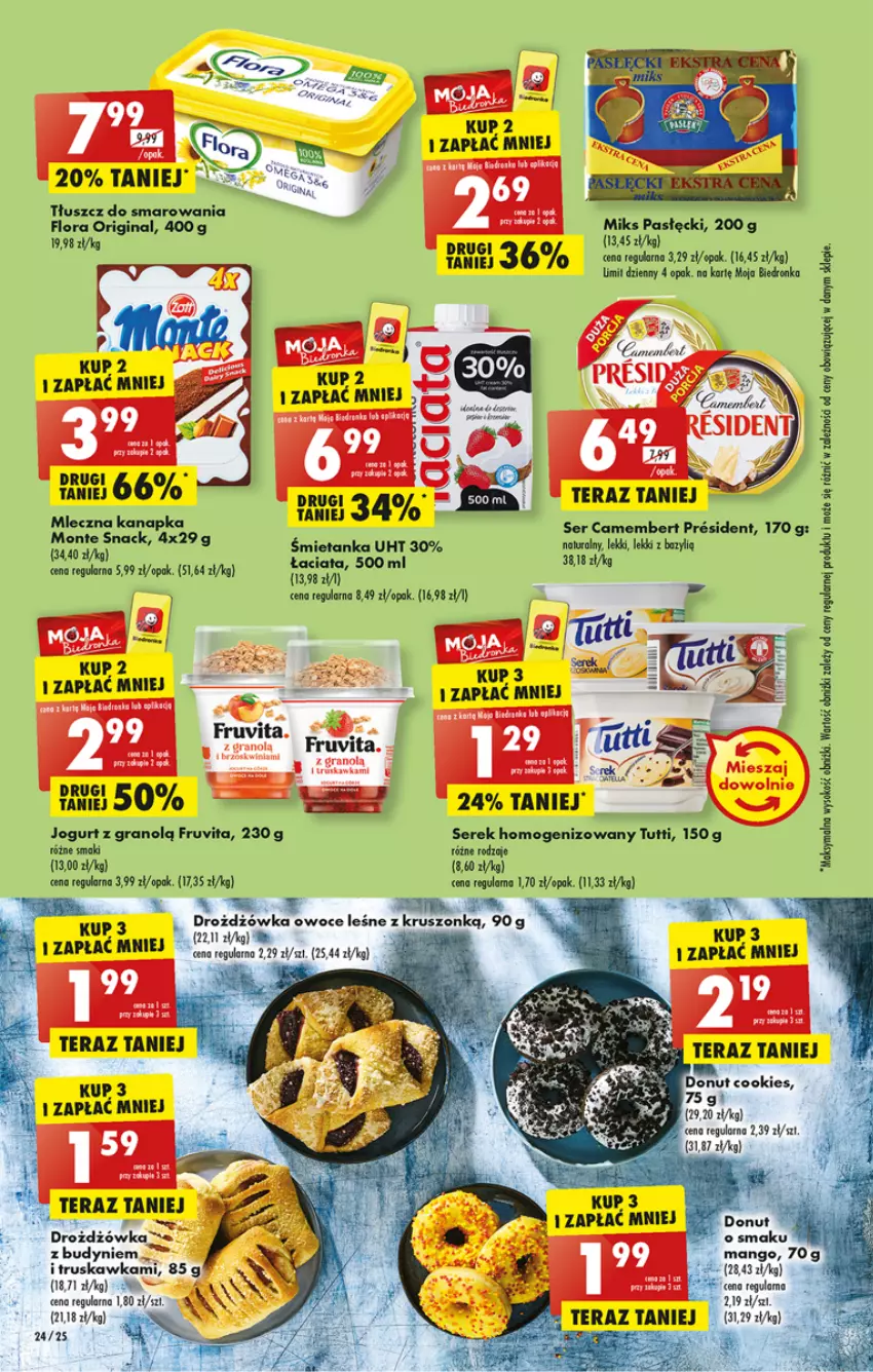 Gazetka promocyjna Biedronka - Gazetka - Biedronka.pl - ważna 05.12 do 10.12.2022 - strona 24 - produkty: AEG, Camembert, Donut, Flora, Gin, Gra, Mango, Owoce, Ser, Serek, Tera