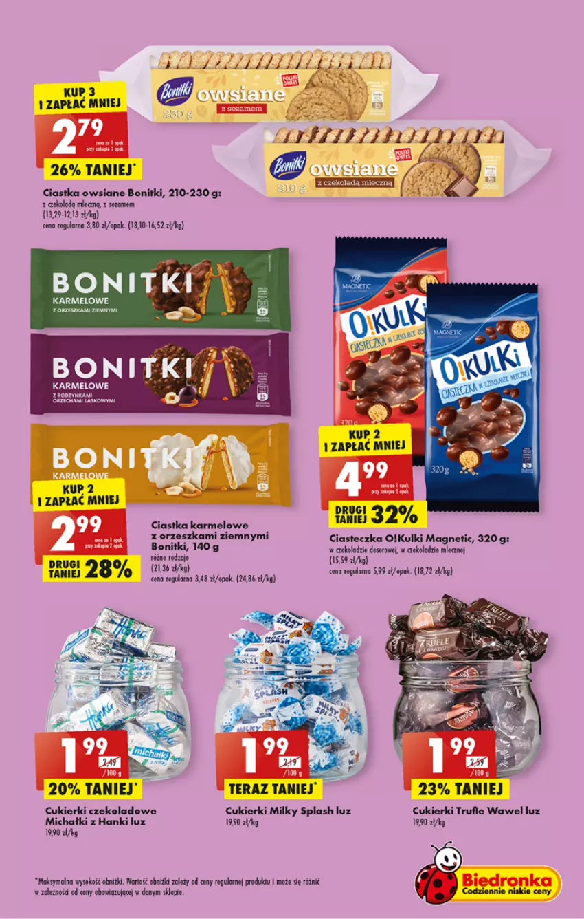 Gazetka promocyjna Biedronka - Gazetka - Biedronka.pl - ważna 05.12 do 10.12.2022 - strona 31 - produkty: Bonitki, Ciastka, Cukier, Cukierki, Cukierki czekoladowe, Deser, Michałki, Ser, Sezam, Sok, Tera, Wawel