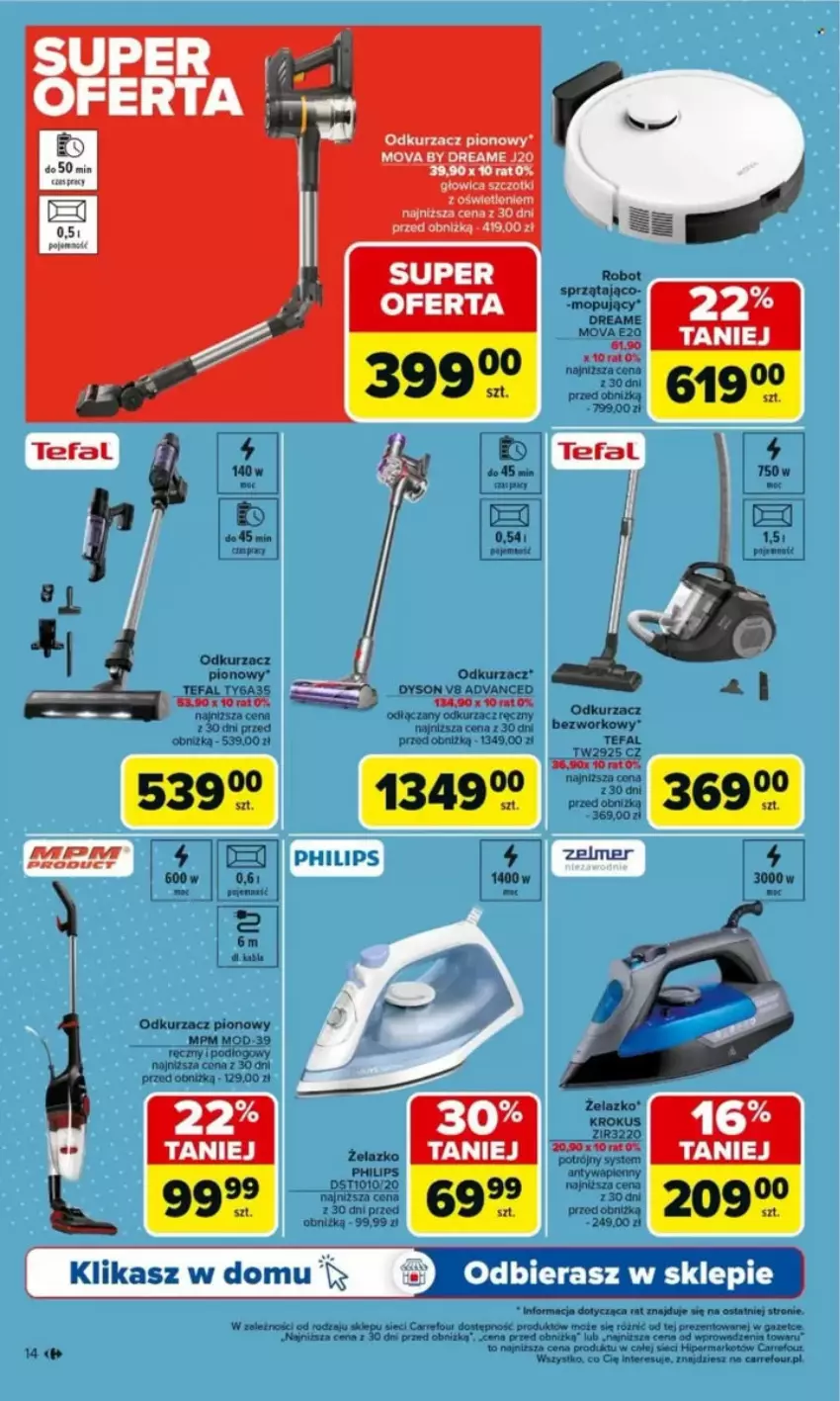 Gazetka promocyjna Carrefour - ważna 26.05 do 14.06.2025 - strona 6 - produkty: Fa, Odkurzacz, Philips, Tefal