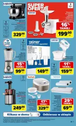 Gazetka promocyjna Carrefour - Gazetka - ważna od 14.06 do 14.06.2025 - strona 5 - produkty: Mikser z misą, Sok, Ser, Por, Gra, Blender, Maszynka do mielenia, Pojemnik, Mikser, Szynka, Tefal, Wyciskarka, Maszynka, Zelmer, Woal, Fa