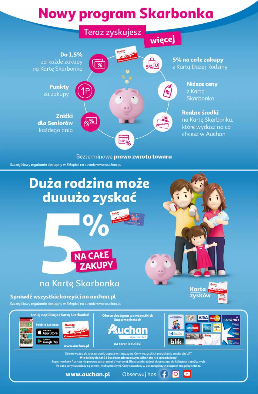 Gazetka promocyjna Auchan - przeNISKIE CENY przeWSPANIAŁE okazje Supermarkety - ważna 21.04 do 27.04.2022 - strona 12 - produkty: Ser, Tera