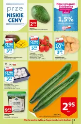 Gazetka promocyjna Auchan - przeNISKIE CENY przeWSPANIAŁE okazje Supermarkety - Gazetka - ważna od 27.04 do 27.04.2022 - strona 3 - produkty: Piec, Ogórek, Pieczarka, Mango