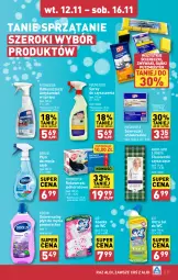 Gazetka promocyjna Aldi - Pełna oferta - Gazetka - ważna od 16.11 do 16.11.2024 - strona 17 - produkty: Spray do czyszczenia, Odtłuszczacz, Chusteczki, Putzmeister, Kostka do wc, Płyn do mycia, Sidolux, Sprzątanie