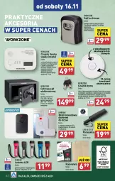 Gazetka promocyjna Aldi - Pełna oferta - Gazetka - ważna od 16.11 do 16.11.2024 - strona 40 - produkty: Piec, Latarka LED, Dzwonek, Stek, Sejf, Parasol, Tarka, Pasek, Silan, Bateria, Latarka, Drzwi, Akumulator, Kalendarz