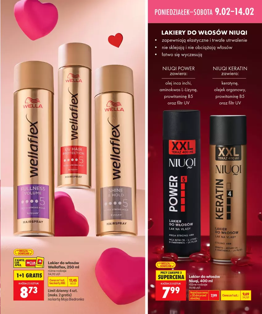 Gazetka promocyjna Biedronka - Twoje Piękne Strony - ważna 05.02 do 12.02.2026 - strona 11 - produkty: Gra, Klej, Lakier, Lakier do włosów, Niuqi, Olej, Wella, Wellaflex