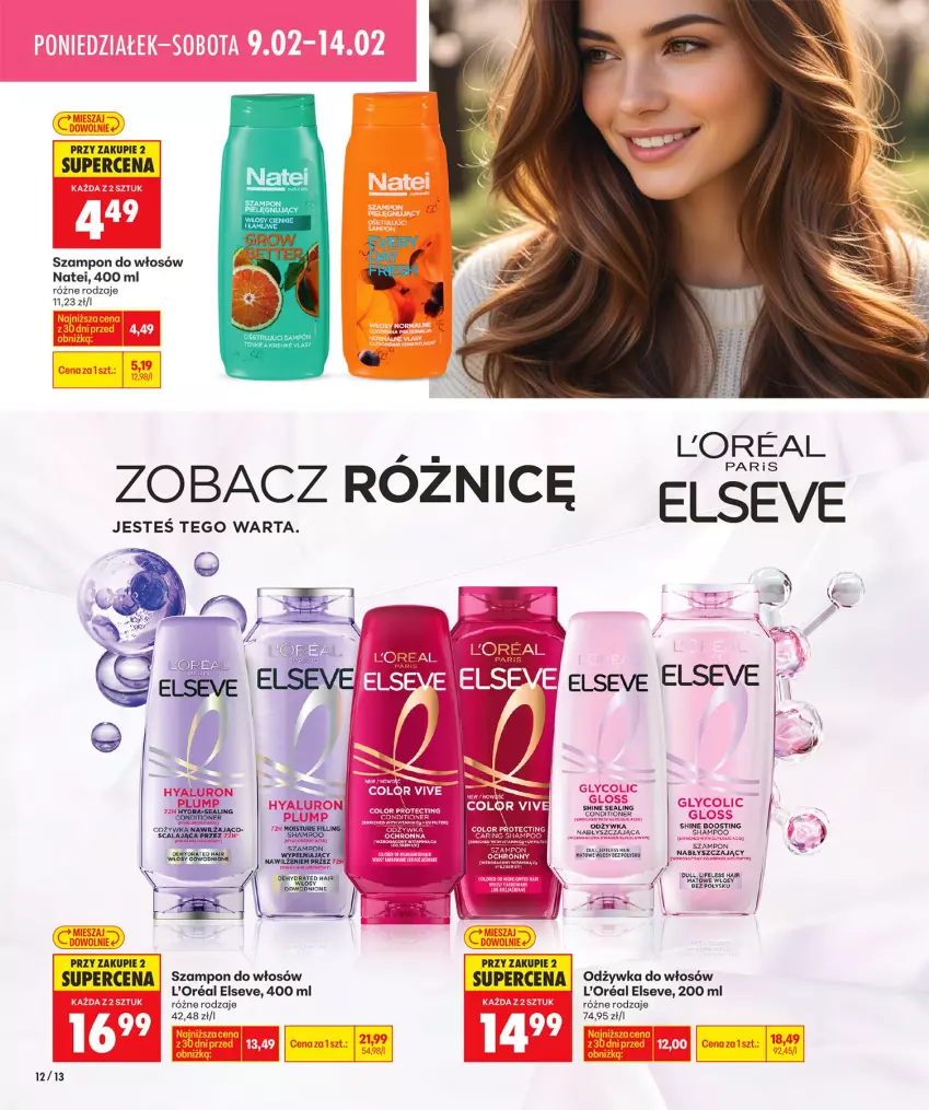 Gazetka promocyjna Biedronka - Twoje Piękne Strony - ważna 05.02 do 12.02.2026 - strona 12 - produkty: Elseve, Odżywka, Szampon