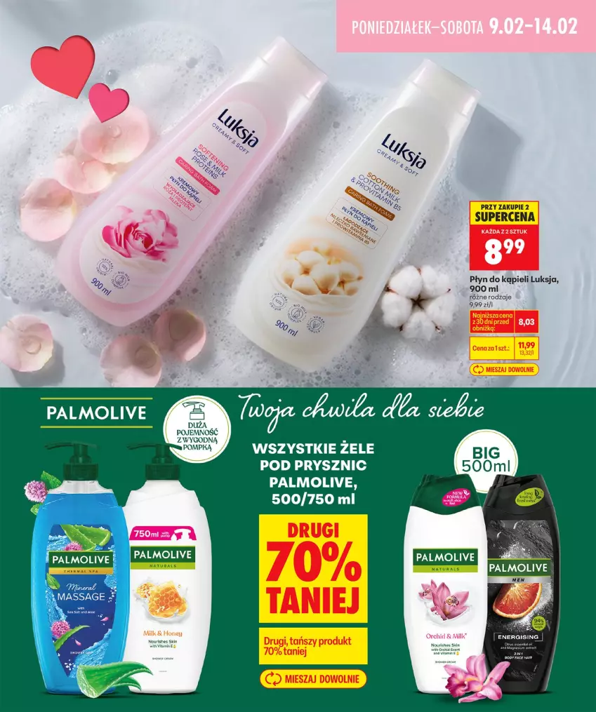 Gazetka promocyjna Biedronka - Twoje Piękne Strony - ważna 05.02 do 12.02.2026 - strona 23 - produkty: Luksja, Palmolive, Płyn do kąpieli