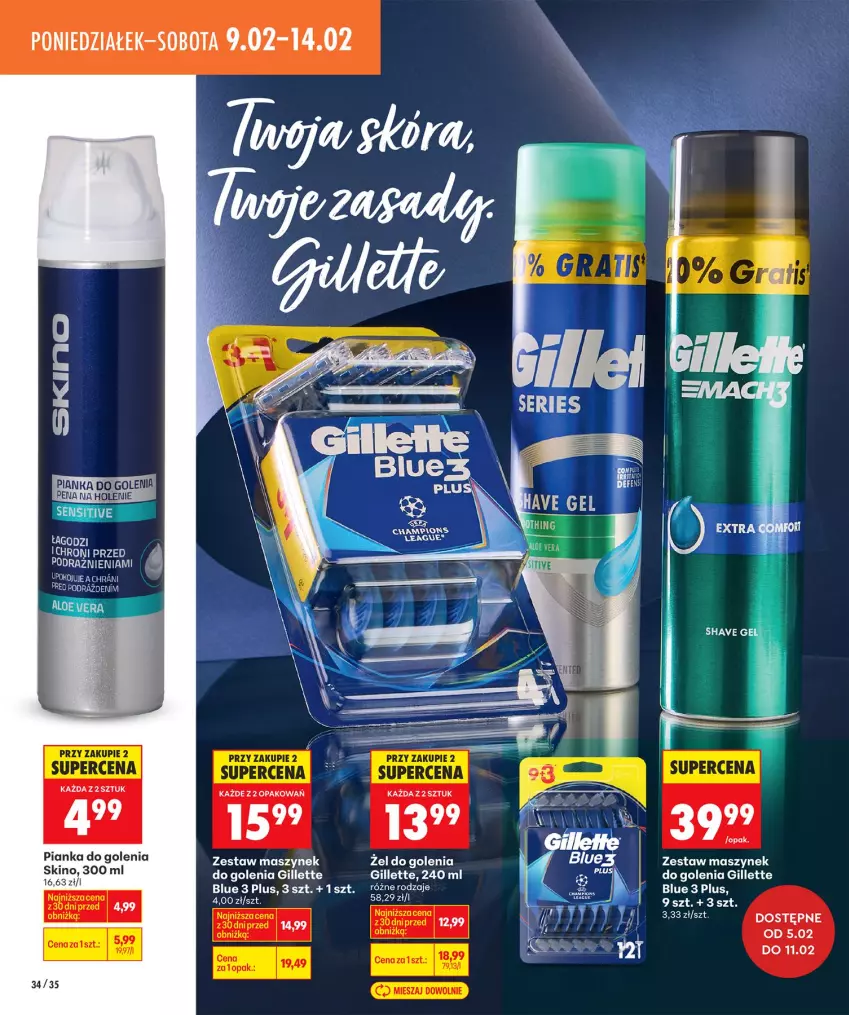 Gazetka promocyjna Biedronka - Twoje Piękne Strony - ważna 05.02 do 12.02.2026 - strona 34 - produkty: Gillette