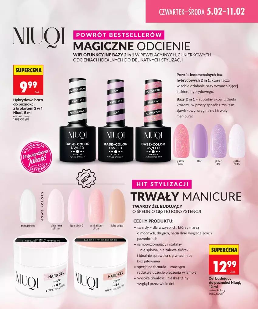 Gazetka promocyjna Biedronka - Twoje Piękne Strony - ważna 05.02 do 12.02.2026 - strona 7 - produkty: Cukier, Gin, Lakier, Mop, Niuqi, Piec, Sok, Tran