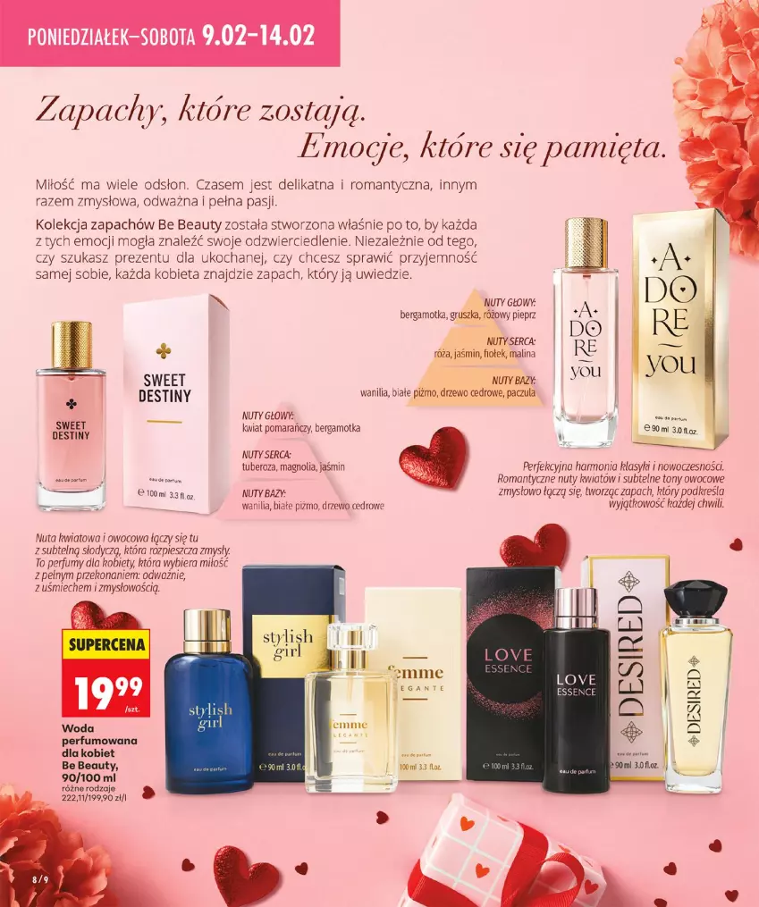 Gazetka promocyjna Biedronka - Twoje Piękne Strony - ważna 05.02 do 12.02.2026 - strona 8 - produkty: Be Be, Koc, Mięta, Nuty, Perfum, Pieprz, Por, Róża, Ser, Woda