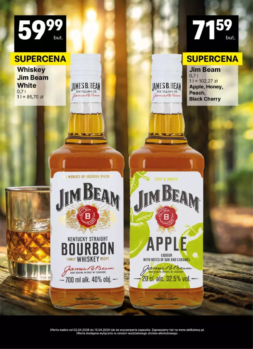 Gazetka promocyjna Delikatesy Centrum - Delibarek DC14-DC15 - ważna 02.04 do 15.04.2026 - strona 18 - produkty: Bourbon, Fa, Jim Beam, Lack, Rama, Whiskey