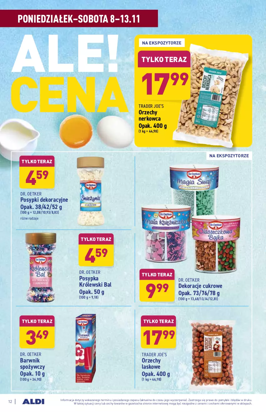 Gazetka promocyjna Aldi - ważna 08.11 do 13.11.2021 - strona 12 - produkty: Dr. Oetker, Królewski, Tera