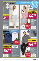 Gazetka promocyjna Aldi - Gazetka - ważna od 13.11 do 13.11.2021 - strona 33 - produkty: Gin, Kosz, Koszula, Wełna, Moda, Legginsy, Bluza, Piżama, Queentex, Fa