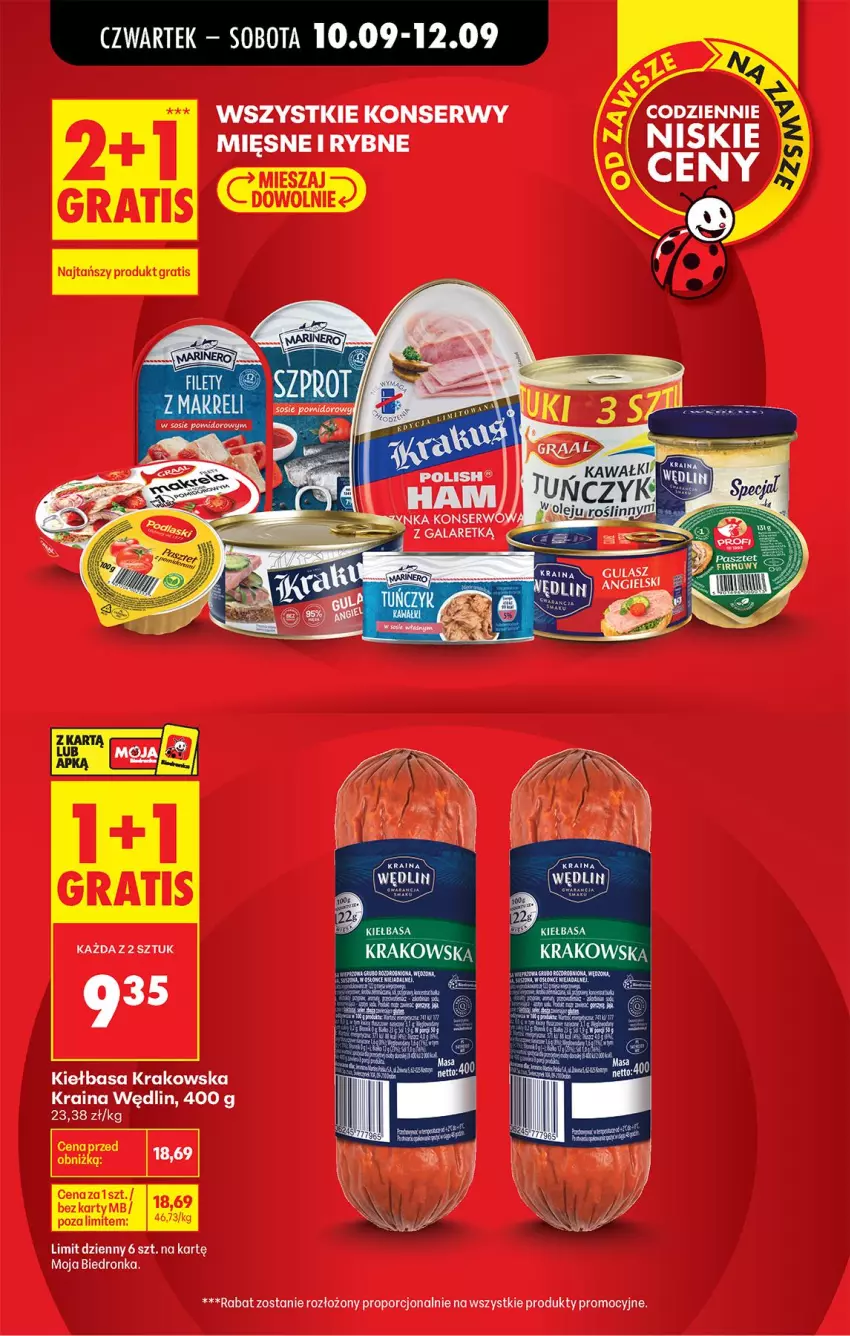 Gazetka promocyjna Biedronka - Od Czwartku - ważna 10.09 do 16.09.2026 - strona 11 - produkty: Kiełbasa, Kiełbasa krakowska, Por, Ser