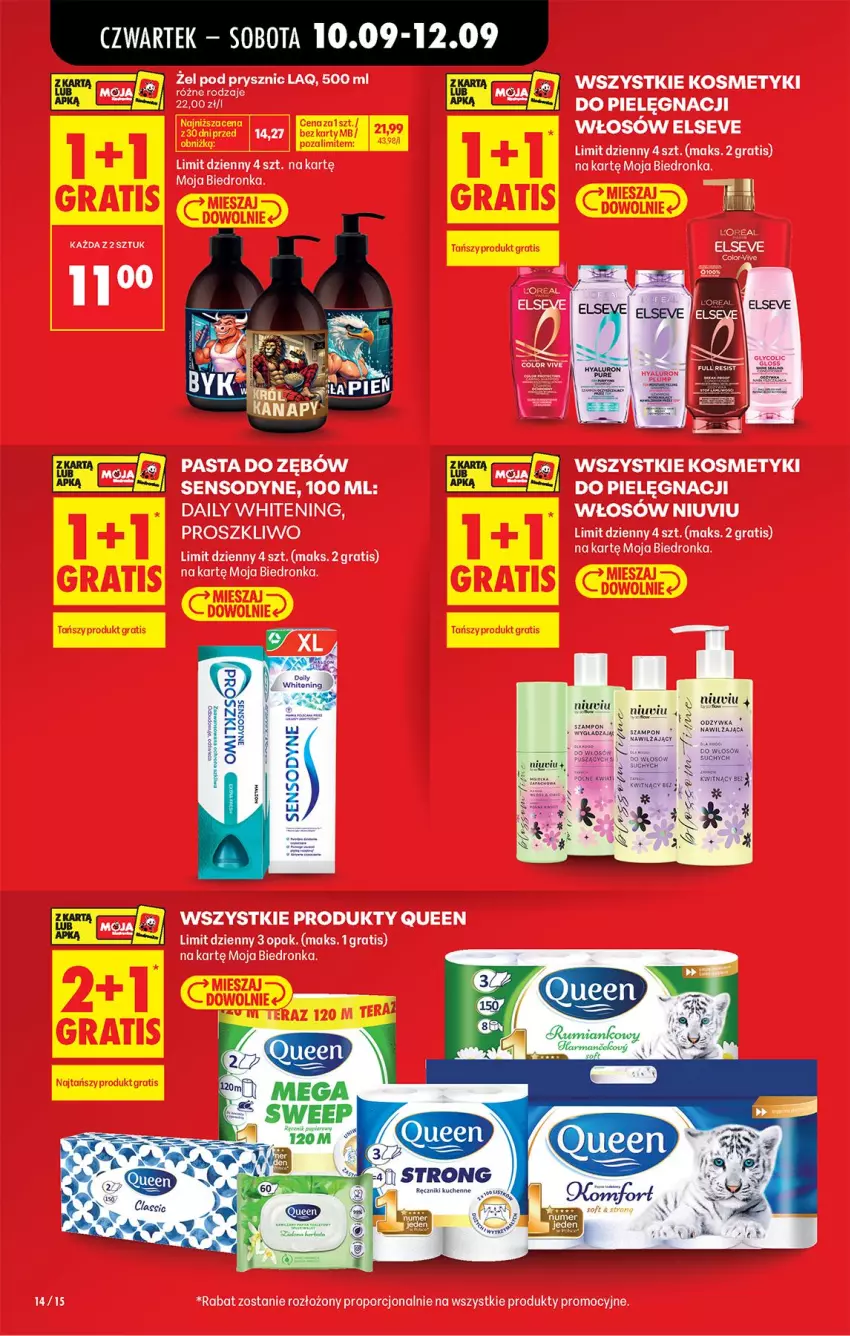 Gazetka promocyjna Biedronka - Od Czwartku - ważna 10.09 do 16.09.2026 - strona 16 - produkty: Elseve, Gra, LG, Pasta do zębów, Por, Sensodyne