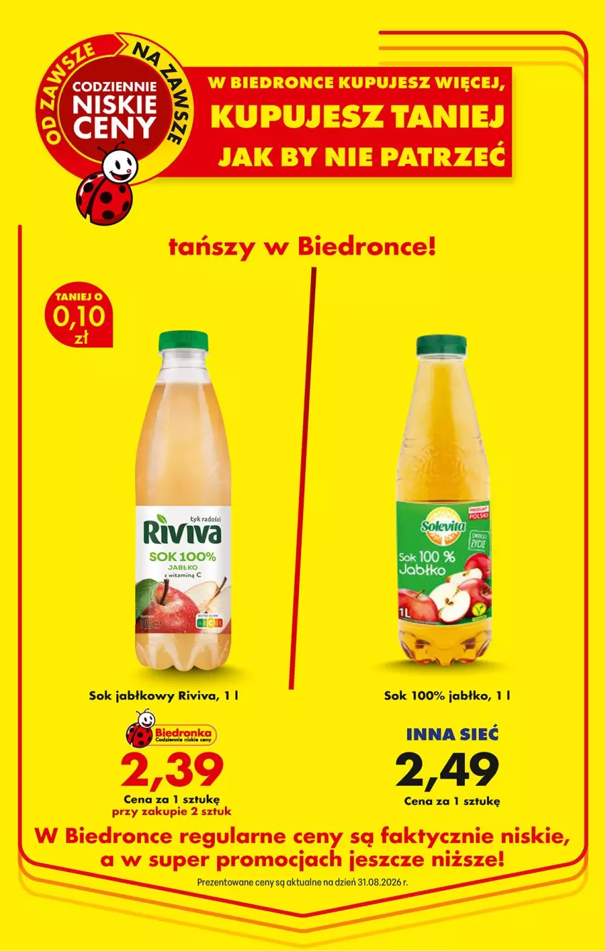 Gazetka promocyjna Biedronka - Od Czwartku - ważna 10.09 do 16.09.2026 - strona 22 - produkty: Fa, Sok, Sok jabłkowy