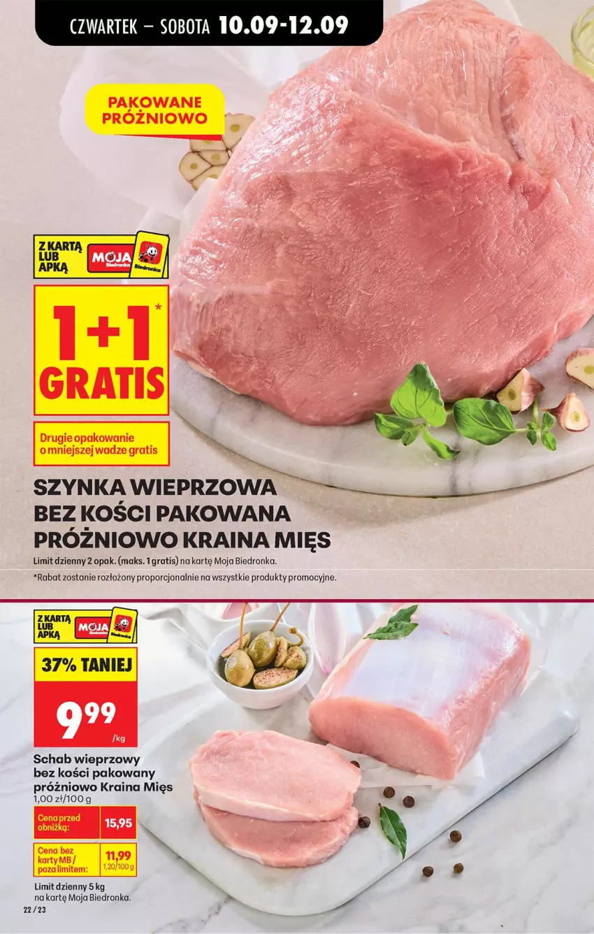 Gazetka promocyjna Biedronka - Od Czwartku - ważna 10.09 do 16.09.2026 - strona 40 - produkty: Gra, Por, Schab wieprzowy, Szynka, Szynka wieprzowa