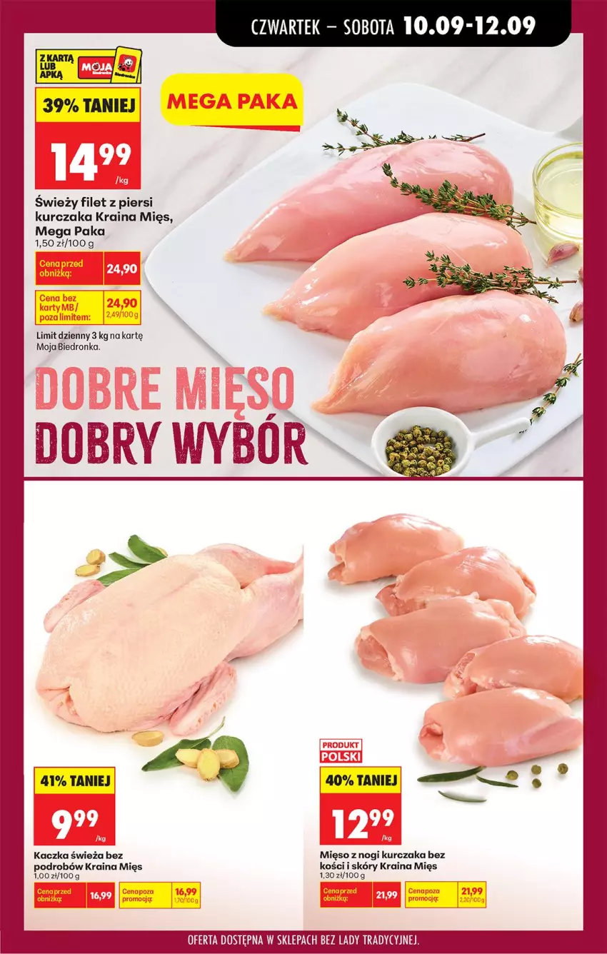 Gazetka promocyjna Biedronka - Od Czwartku - ważna 10.09 do 16.09.2026 - strona 41 - produkty: Filet z piersi kurczaka, Kaczka, Kurczak, Mięso