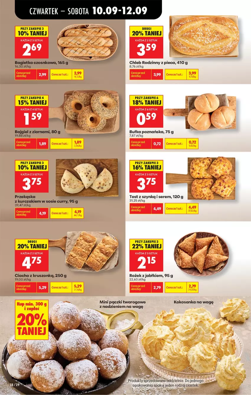 Gazetka promocyjna Biedronka - Od Czwartku - ważna 10.09 do 16.09.2026 - strona 46 - produkty: Bagietka, Bagietka czosnkowa, Bułka, Chleb, Fa, Kurczak, Piec, Ser, Sos