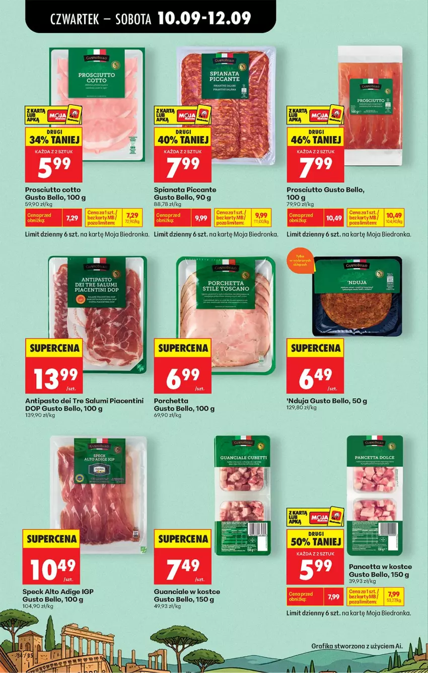 Gazetka promocyjna Biedronka - Od Czwartku - ważna 10.09 do 16.09.2026 - strona 54 - produkty: Bell, LG, Por, Prosciutto