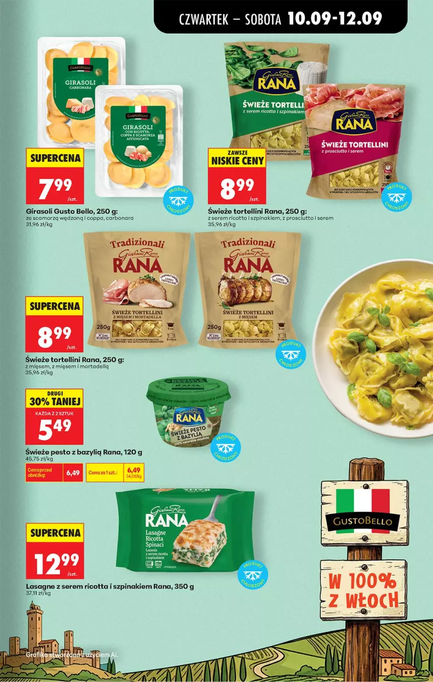 Gazetka promocyjna Biedronka - Od Czwartku - ważna 10.09 do 16.09.2026 - strona 59 - produkty: Bazyl, Bell, Dell, Fa, Lasagne, Mortadella, Pesto, Prosciutto, Ricotta, Ser, Szpinak
