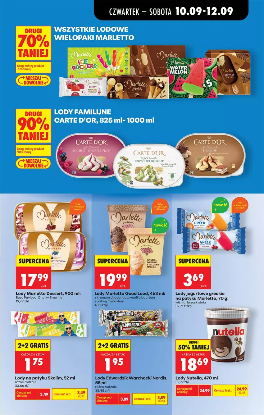 Gazetka promocyjna Biedronka - Od Czwartku - ważna 10.09 do 16.09.2026 - strona 71 - produkty: Bourbon, Brownie, Fa, Jogurt, Klej, Lody, Nutella, Ser