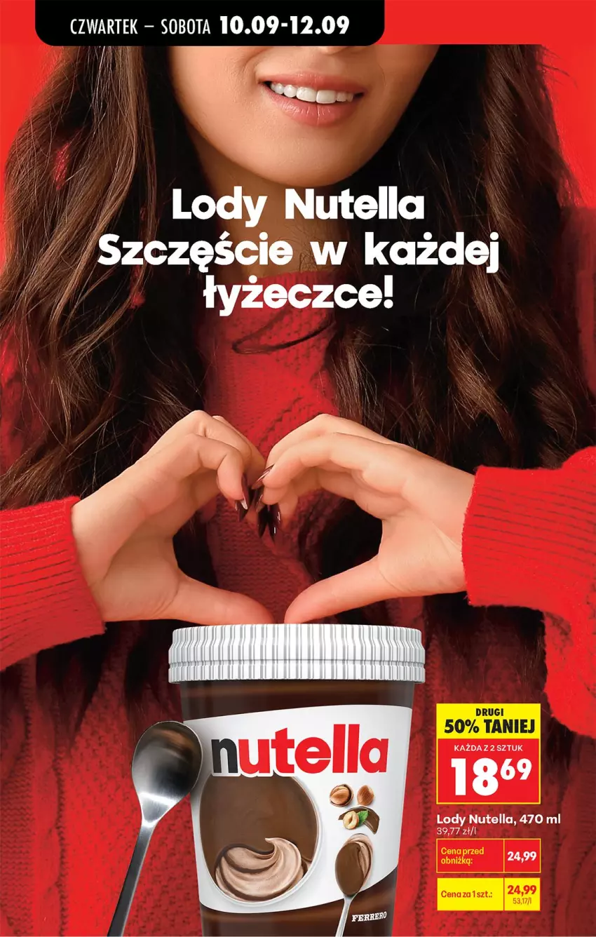 Gazetka promocyjna Biedronka - Od Czwartku - ważna 10.09 do 16.09.2026 - strona 72 - produkty: Lody, Nutella