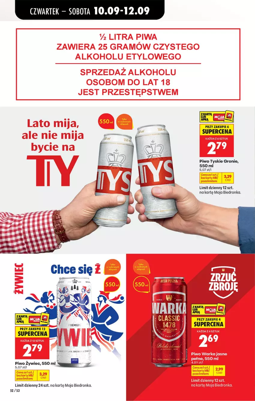 Gazetka promocyjna Biedronka - Od Czwartku - ważna 10.09 do 16.09.2026 - strona 80 - produkty: Piwo, Tyskie