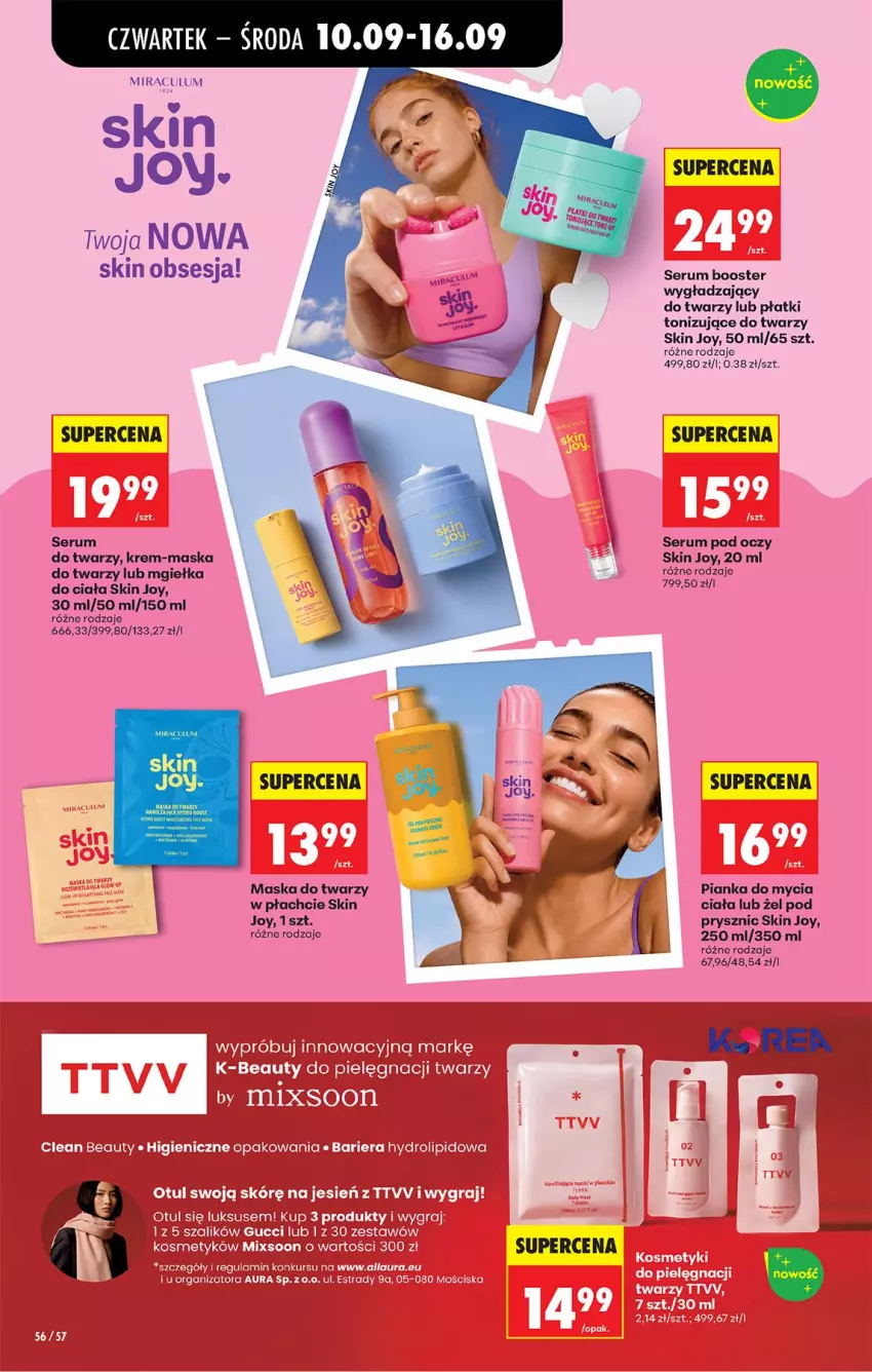 Gazetka promocyjna Biedronka - Od Czwartku - ważna 10.09 do 16.09.2026 - strona 84 - produkty: Booster, Gra, Gucci, Maska, Maska do twarzy, Rum, Ser, Serum, Serum pod oczy, Szal