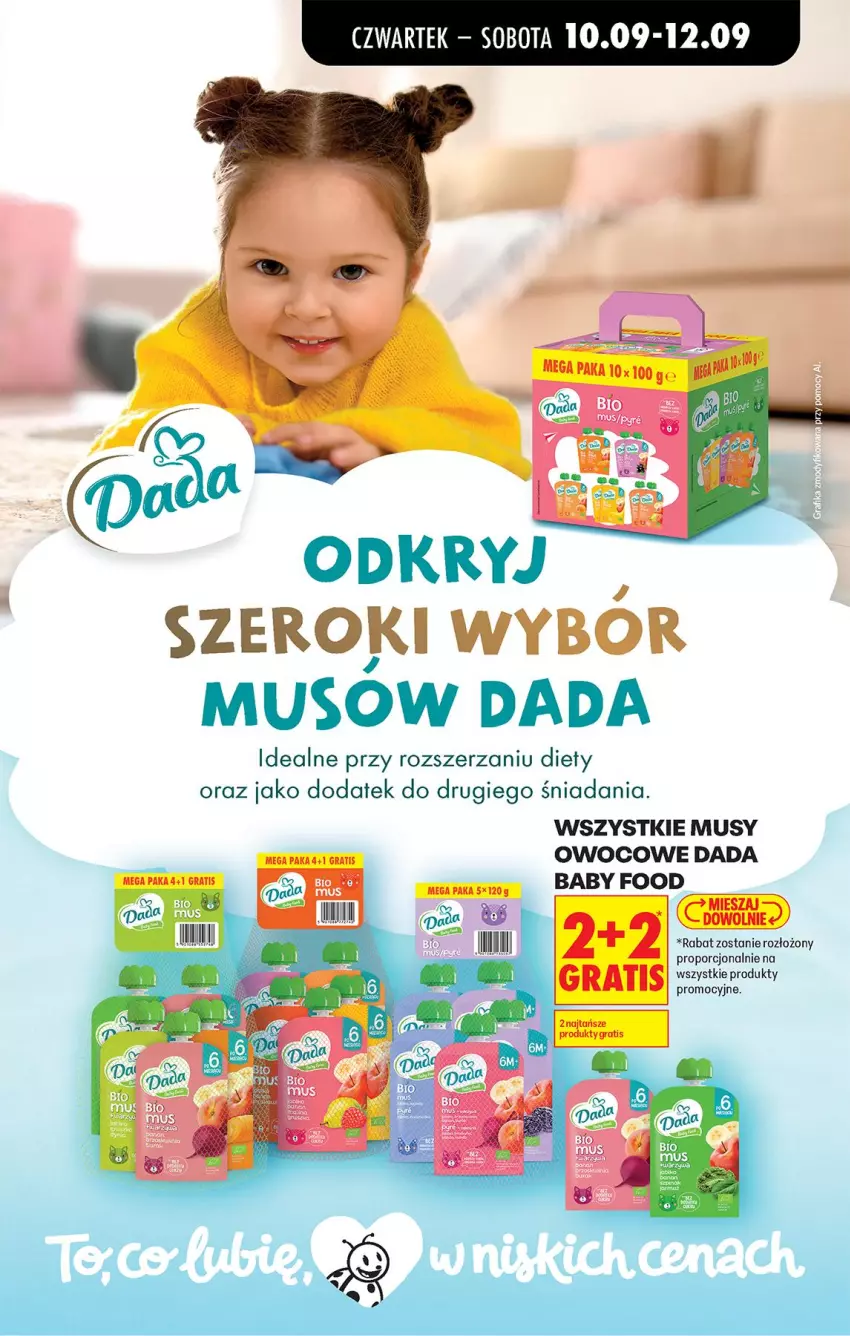Gazetka promocyjna Biedronka - Od Czwartku - ważna 10.09 do 16.09.2026 - strona 89 - produkty: Dada, Mus, Por