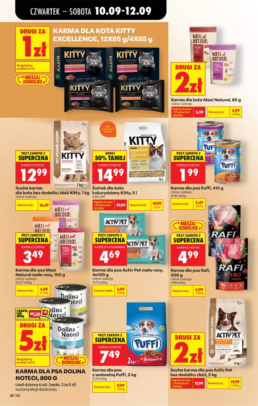 Gazetka promocyjna Biedronka - Od Czwartku - ważna 10.09 do 16.09.2026 - strona 92 - produkty: Puf, Sucha karma, Tera