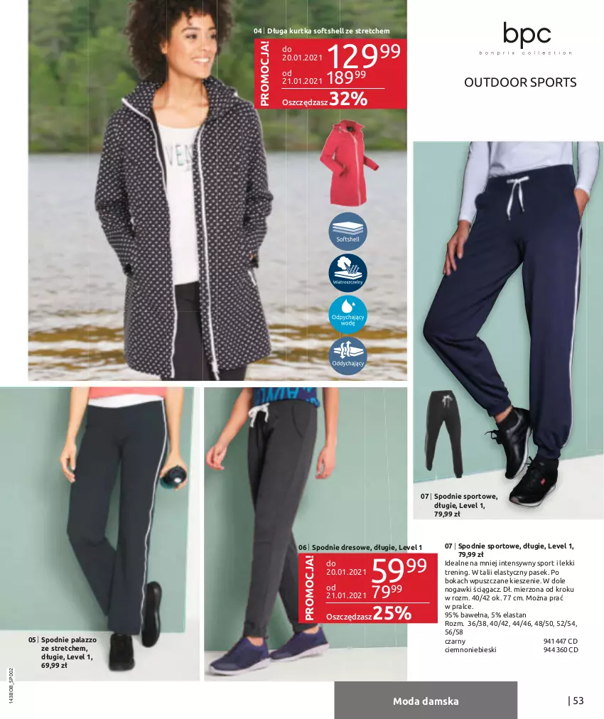 Gazetka promocyjna Bonprix - Best of - ważna 01.12.2020 do 31.01.2021 - strona 55 - produkty: Dres, Kurtka, Kurtka softshell, Moda, Pasek, Por, Spodnie, Spodnie dresowe, Spodnie sportowe, Sport, Wełna